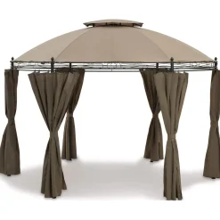 Gazebo in acciaio e poliestere Braga 350x350x270 cm
