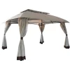 Gazebo in acciaio e poliestere 265x400x300 cm