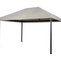 Gazebo in acciaio e poliestere Portsea beige 300x400 cm