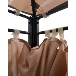 Gazebo in acciaio e poliestere 300x400 cm beige