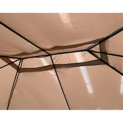 Gazebo in acciaio e poliestere 300x400 cm beige