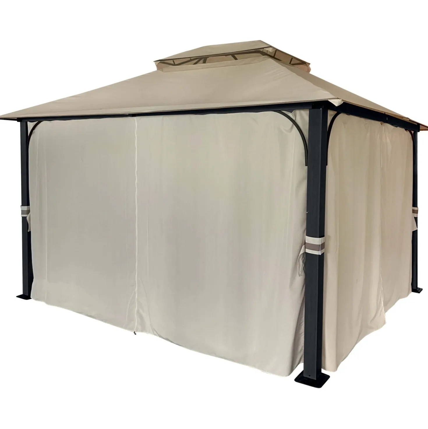 Gazebo in alluminio e poliestere Arcilla 330x400xH280 cm