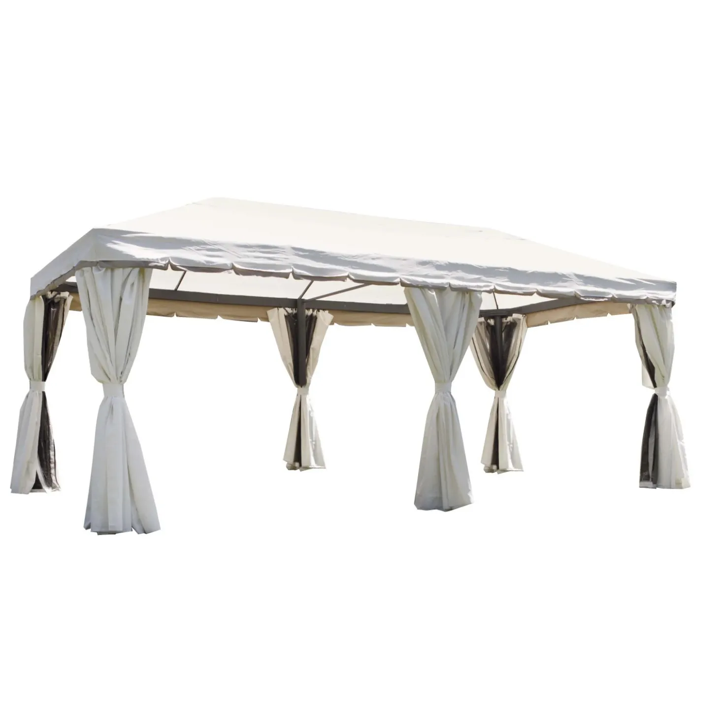 Gazebo in alluminio e poliestere resinato 600x300 cm