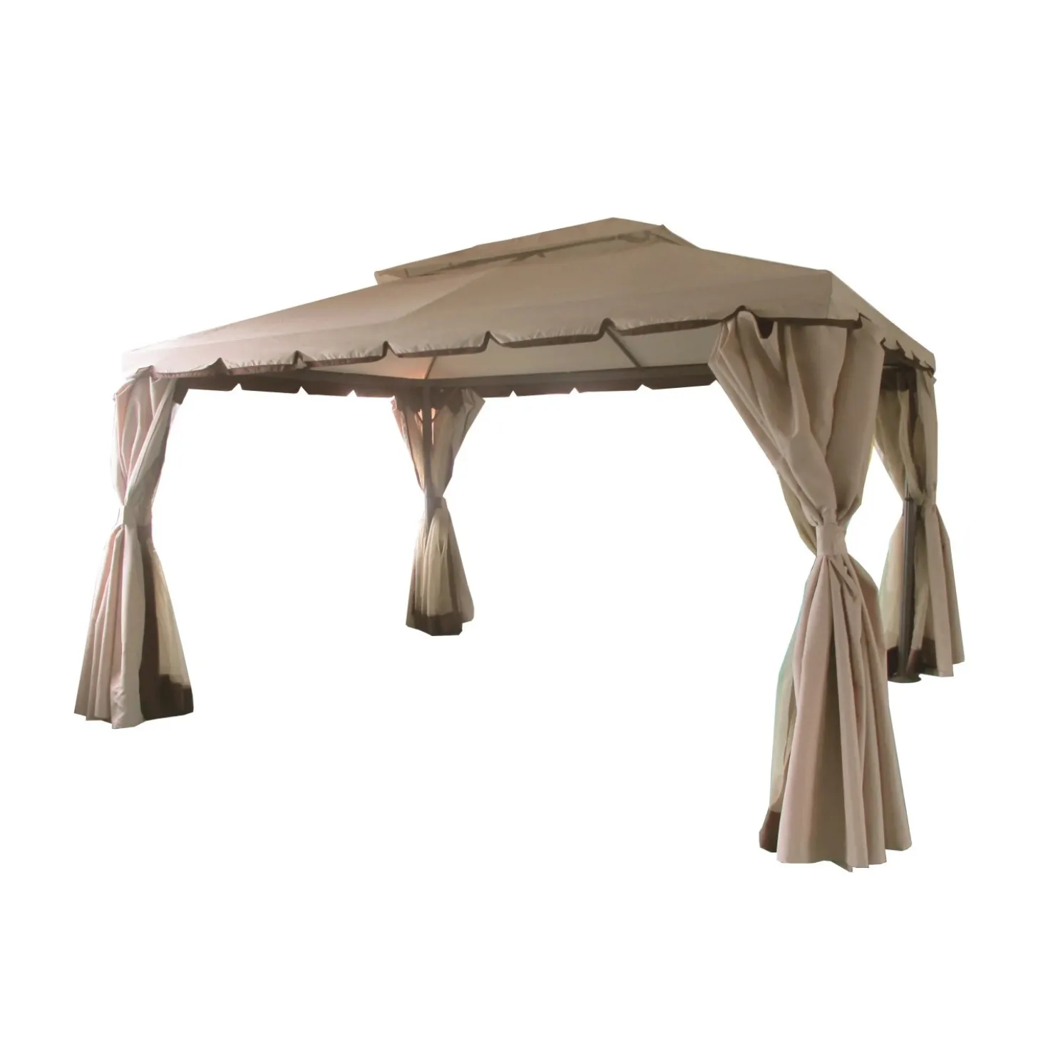 Gazebo in alluminio e poliestere 280x400x300 cm