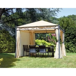 Gazebo in ferro e poliestere 300x300 cm