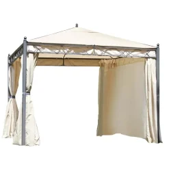 Gazebo in ferro e poliestere 300x300 cm