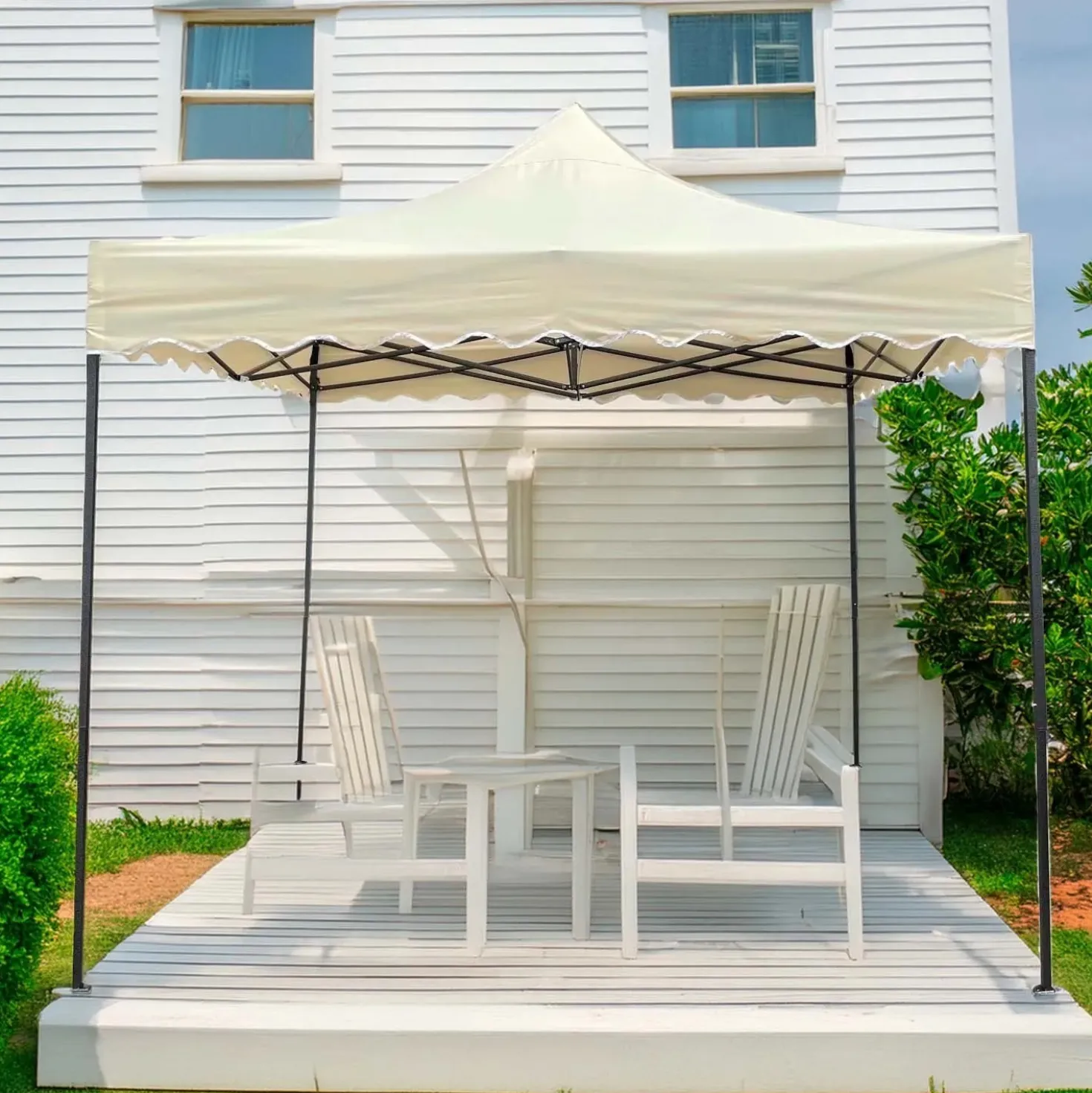 Gazebo pieghevole in acciaio e oxford 420D PVC 300x300 cm H 305 cm