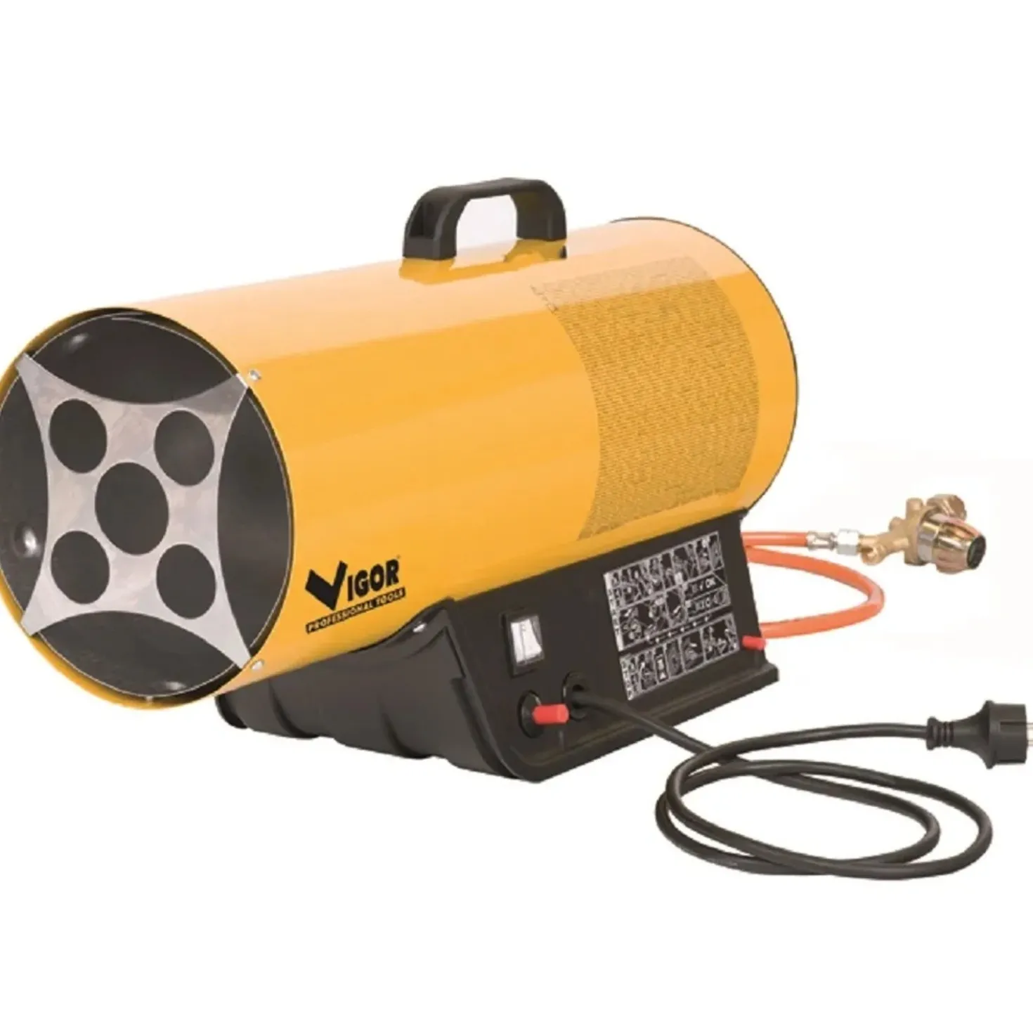Generatore d`aria calda a gas MCS-17M Vigor 16 kW giallo