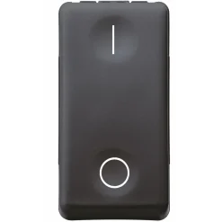 Gewiss System Black interruttore bipolare 16 A nero