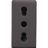 Gewiss System Black presa 2P+T 10/16 A 250 V ac nera
