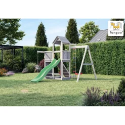 Gioco da giardino Activer con scivolo e altalena 390x285xh262 cm
