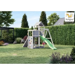 Gioco da giardino Activer con scivolo e altalena 390x285xh262 cm
