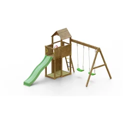 Gioco da giardino Boomer 3 con scivolo e altalene 432x303xh272 cm