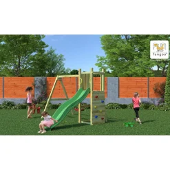 Gioco da giardino Funny con scivolo e altalene 345x284xh210 cm
