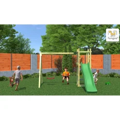 Gioco da giardino Funny con scivolo e altalene 345x284xh210 cm