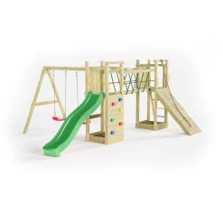 Gioco da giardino Maxi Funny con scivolo e altalene 525x398xh210 cm