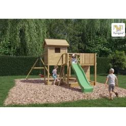 Gioco da giardino Pluto con scivolo e altalene 632x382xh275 cm