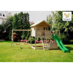 Gioco da giardino Sunshine scivolo e altalene 491 x 593 x h314 cm