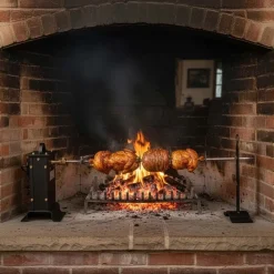 Girarrosto elettrico Cruccolini mod GA20 con giunto cardanico 200 cm