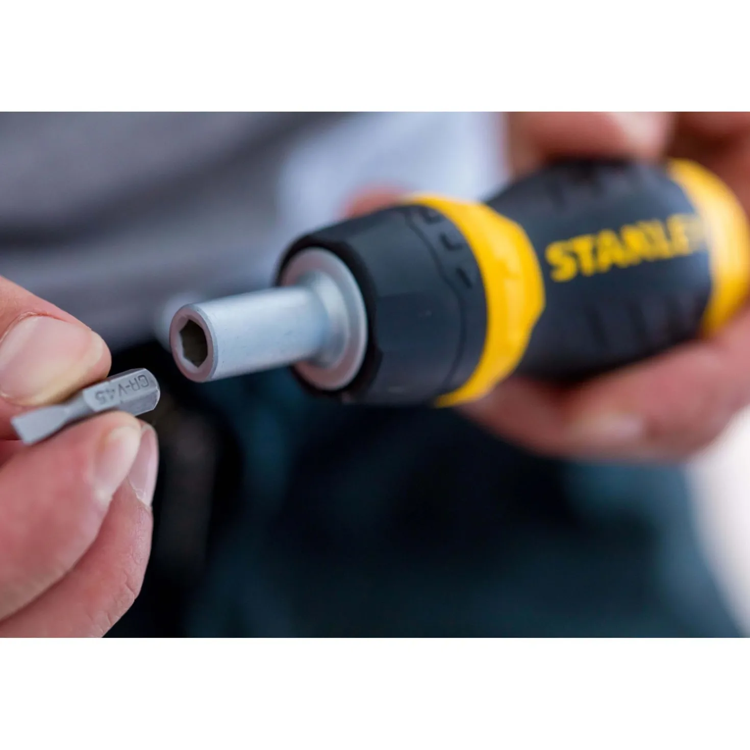 Giravite portainserti magnetico Nano a cricchetto Stanley
