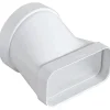 Giunto orizzontale da tubo tondo Ø 100 a tubo 120 mm x 60 mm