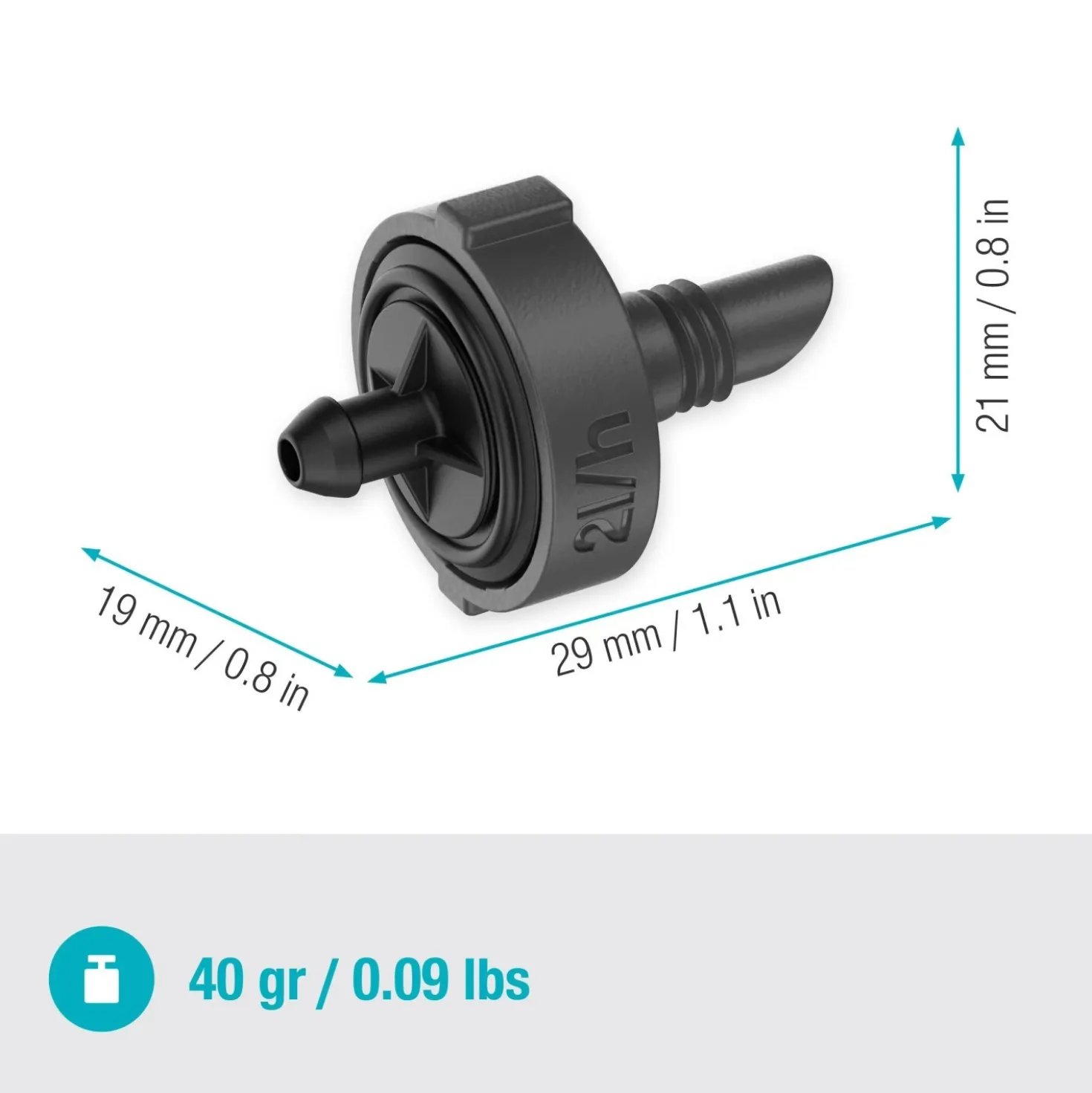Gocciolatore di fine linea autocompensante Gardena Micro-Drip-System 2 l/h