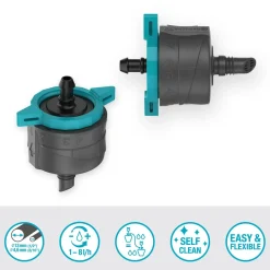 Gocciolatore regolabile autocompensante Gardena Micro-Drip-System 1-8 l/h