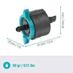 Gocciolatore regolabile autocompensante Gardena Micro-Drip-System 1-8 l/h