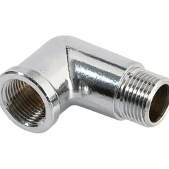 Gomito in ottone cromato 1/2`` MF