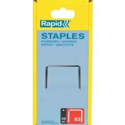 Graffe a filo fine Rapid No. 53 zincate da 10 mm