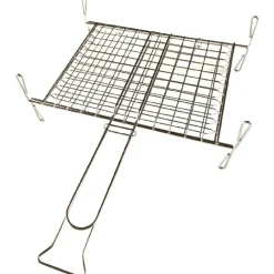 Graticola doppia cromata SANDRIGARDEN con piedi 27x37 cm