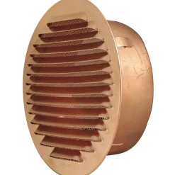 Griglia di aerazione in rame da incasso Ø 80 mm