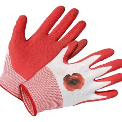 Guanti da giardinaggio LUX-TOOLS lattice rosso taglia 7