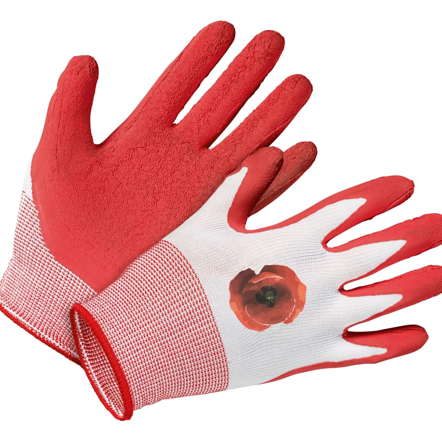 Guanti da giardinaggio LUX-TOOLS lattice rosso taglia 7