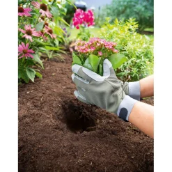 Guanti da lavoro da giardino LUX-TOOLS verde oliva tg 10