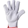 Guanti da lavoro in crosta bovina Skinglove bianco tg 10