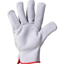 Guanti da lavoro in crosta bovina Skinglove bianco tg 10