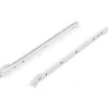 Guida cassetti a rotelle 60 cm acciaio verniciato bianco