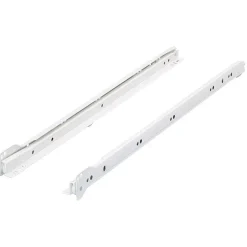 Guida cassetti a rotelle 60 cm acciaio verniciato bianco