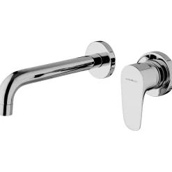 Idelco miscelatore lavabo a muro Sospiro cromo