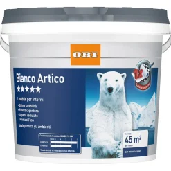 Idropittura lavabile OBI bianco artico 4 l