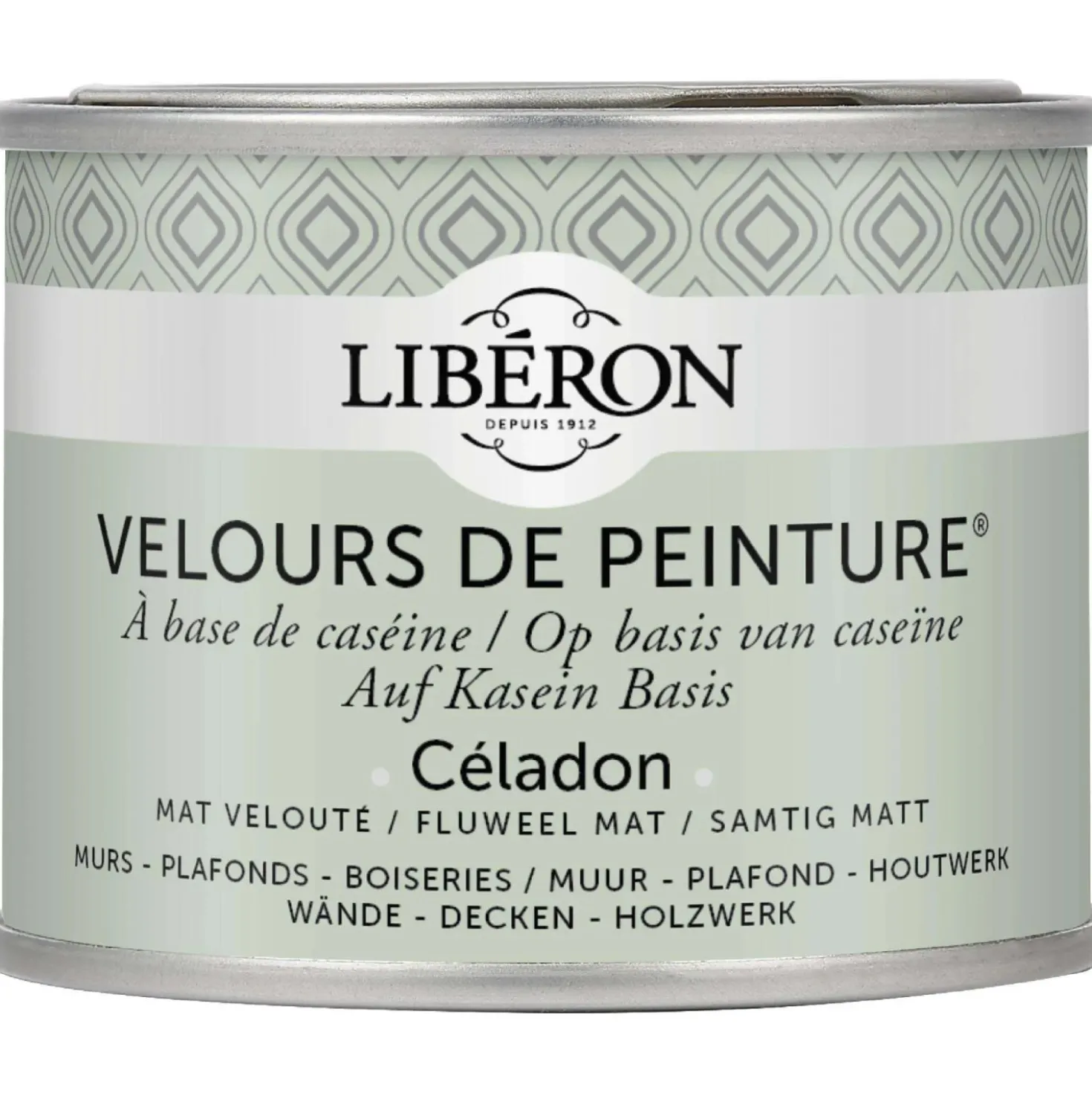 Idropittura lavabile Velours de Peinture Liberon Céladon 0,125 L