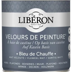 Idropittura lavabile Velours de Peinture Liberon Bleu Chauffe 0,5 L