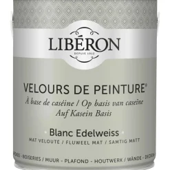 Idropittura lavabile Velours de Peinture Liberon Blanc Edelweiss 2,5 L