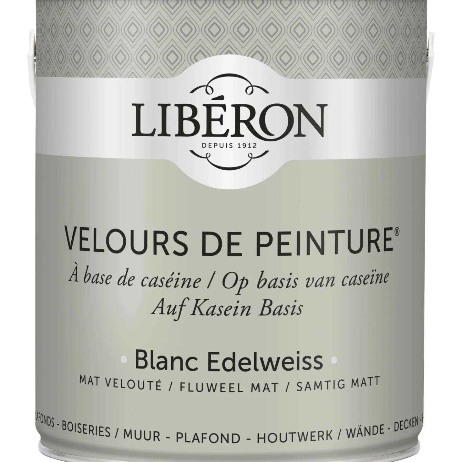 Idropittura lavabile Velours de Peinture Liberon Blanc Edelweiss 2,5 L