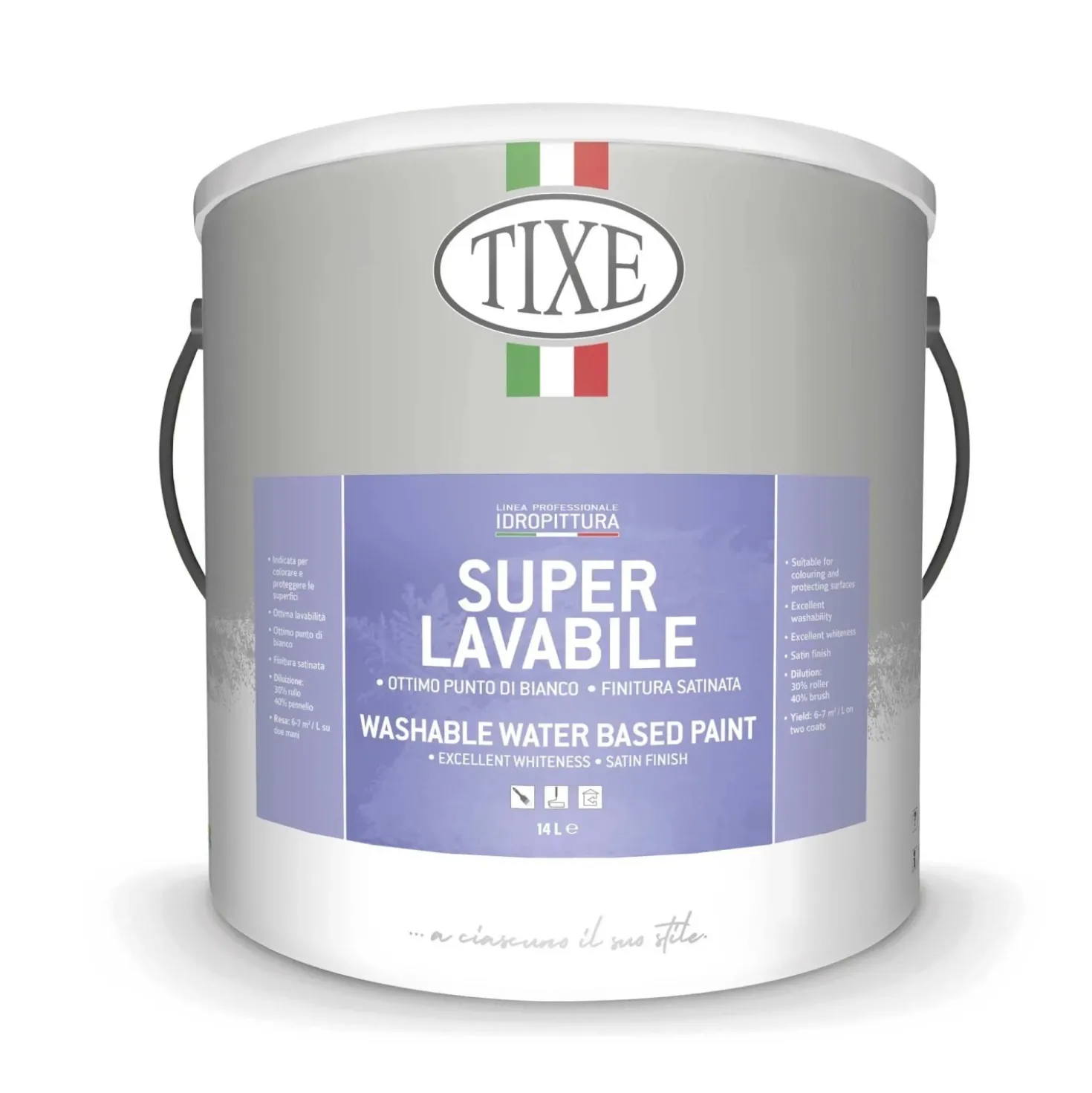 Idropittura superlavabile bianco 14 l