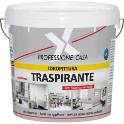 Idropittura traspirante alta copertura bianco 14 l