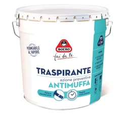 Idropittura traspirante Boero azione preventiva antimuffa bianco 14 l