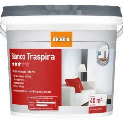 Idropittura traspirante OBI bianco 4 l