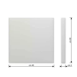 Imbottitura per cuscino Coppia Lastra 40x40x3 cm
